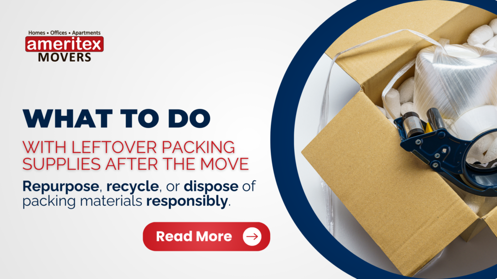 What to Do with Leftover Packing Supplies After the Move